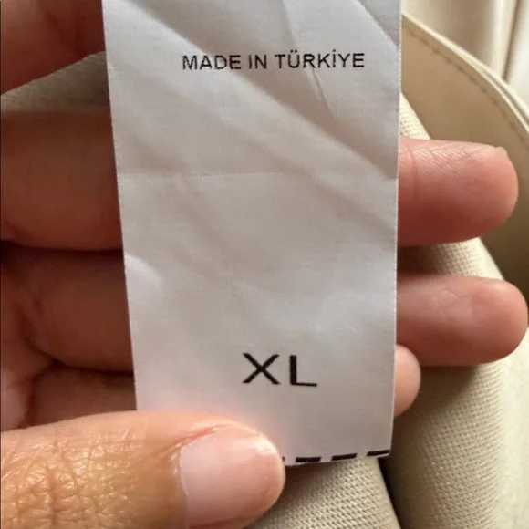 Cream Faux Leather Mini Skirt - Picture 3 of 3